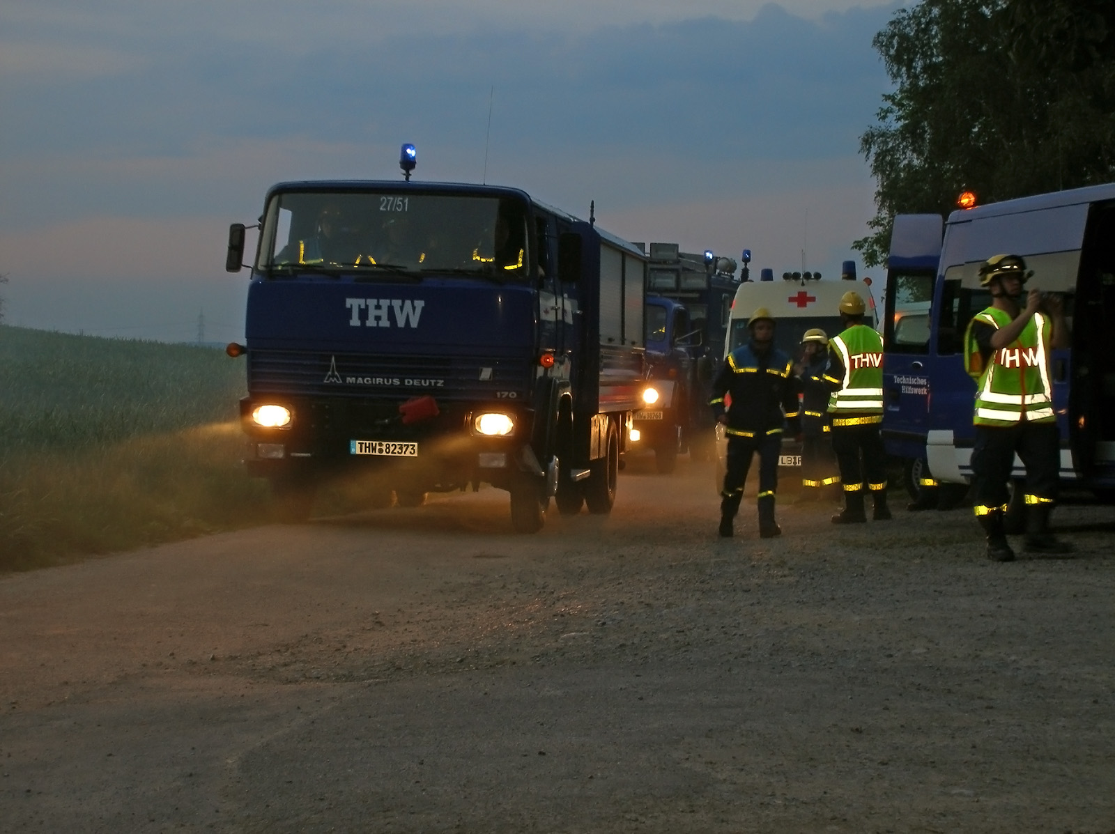 Jugendgruppen üben den Ernstfall