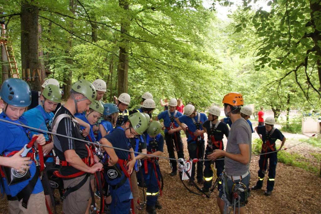 Kletterausflug rot-blau